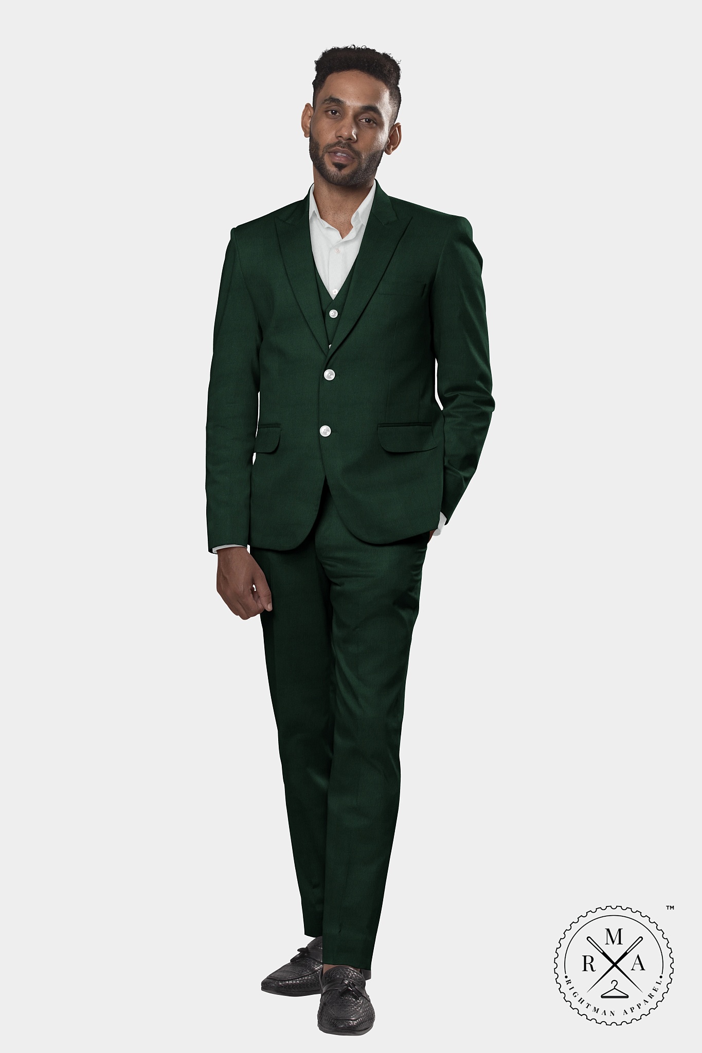 Green Three Piece Suit SU262